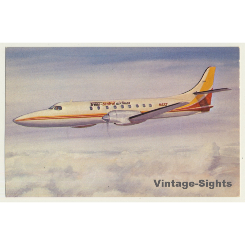 Trans-Central Airlines: Turbo Prob Metro Liner / Aviation (Vintage PC ~1960s/1970s)