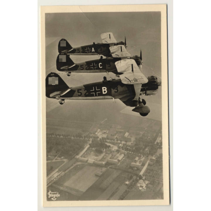 Heinkel HS 123 / Sturzkampf Einsitzer (Vintage RPPC 1944)