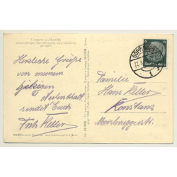 Luftwaffe: 2 Motoriges Kampfflugzeug Wird Startklar Gemacht (Vintage RPPC 1938)