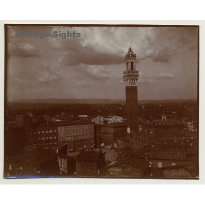 Sienna - Siena / Italy: Town View - Torre Del Mangia (Vintage Photo ~1920s)