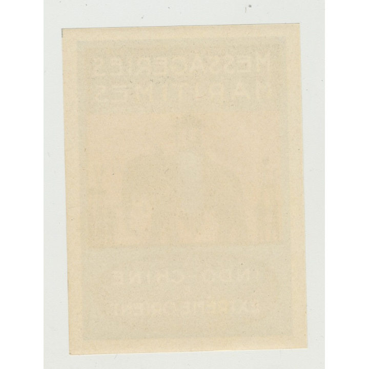 Messageries Maritimes Shipping Company - Elephant (Vintage Luggage Label)