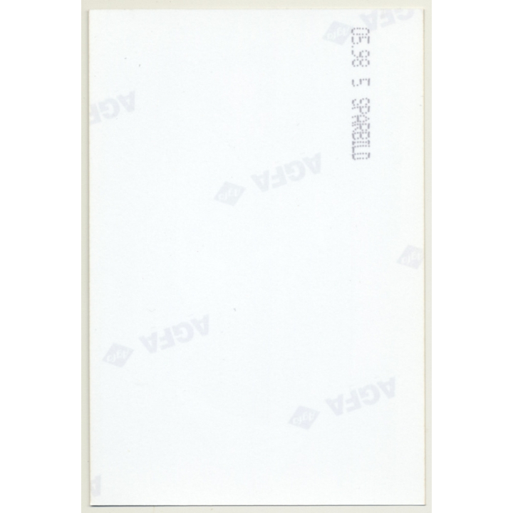 Alluring Shorthaired Blonde In White Lingerie *1 / Transparent (Vintage Photo Germany ~1990s)