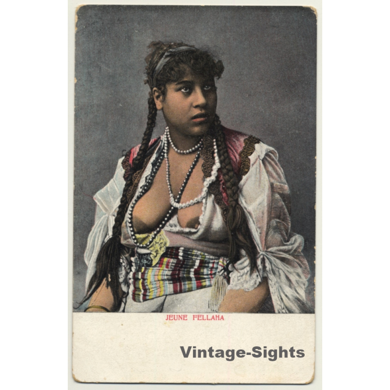 Egypt: Jeune Fellaha / Topless - Risqué - Ethnic (Vintage PC ~1910s/1920s)