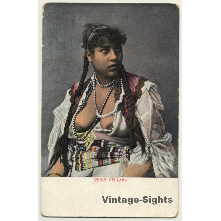 Egypt: Jeune Fellaha / Topless - Risqué - Ethnic (Vintage PC ~1910s/1920s)