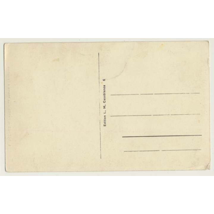 Morocco: La Femme À L'Amphore / Topless - Risqué - Ethnic (Vintage PC ~1920s)