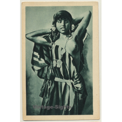Algeria: Jeune Fille Indigène / Topless - Risqué - Ethnic (Vintage PC 1930)