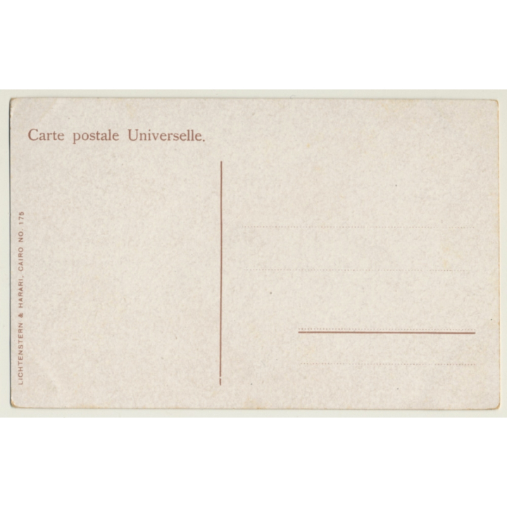 Lichtenstern & Harari: Fille Arabe - Headdress (Vintage PC Ethnic ~1910s/1920s)