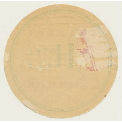 Kassel / Germany: Hotel Haus Hessenland (Vintage Luggage Label)