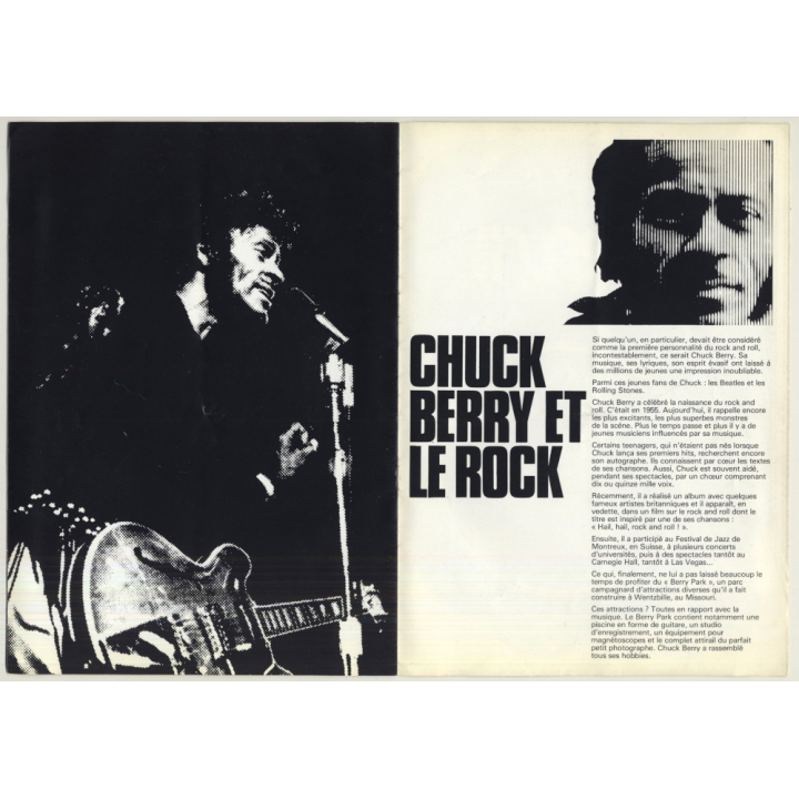 Chuck Berry - Souvenir Programme (Vintage Belgian Tour Programm 1976)
