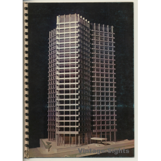 Bruxelles: La Tour Louise / Architecture - M.Lambrichs (Vintage Booklet ~1960s)