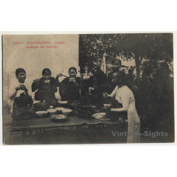Saigon / Cochinchine: Repas Des Femmes / Ethnic (Vintage PC ~1910s)