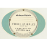 London / UK: Prince Of Wales Hotel, Kensington (Vintage Luggage Label)