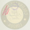 London / UK: Colonnade Hotel - Blue (Vintage Luggage Label)