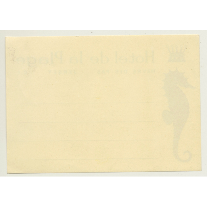 Havre Des Pas, Jersey / UK: Hotel De La Plage (Vintage Luggage Label)