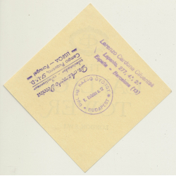 London / UK: The Carlton Tower Hotel (Vintage Luggage Label)