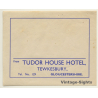 Tewkesbury / UK: Tudor House Hotel (Vintage Luggage Label)
