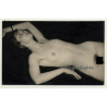 Classic Natural Nude On Her Back (Vintage Photo Germany ~ 1960s)