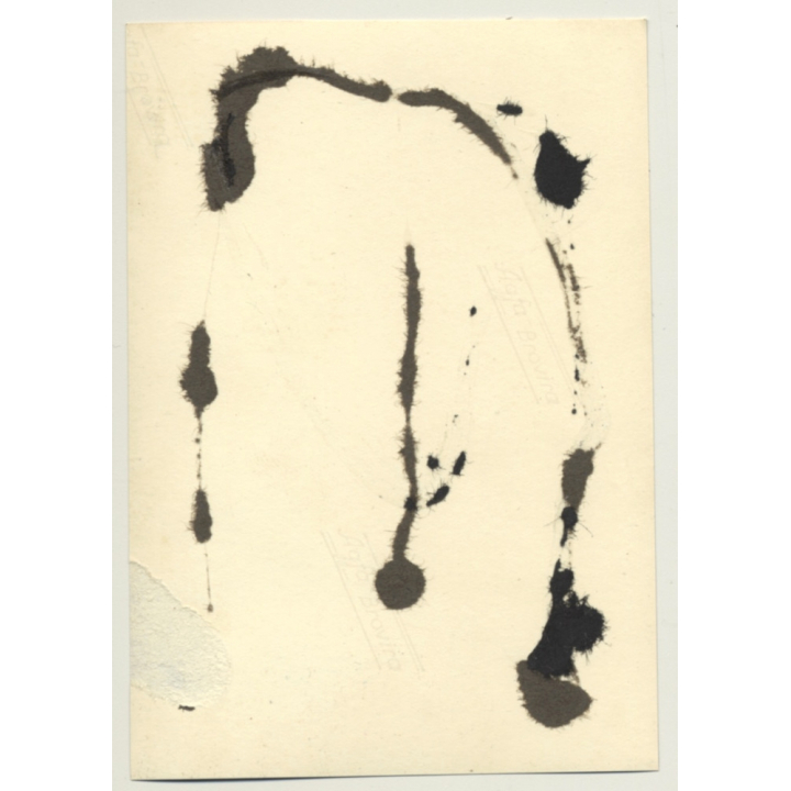 Rear View: Natural Nude Puts On A Record / Butt (Vintage Photo Germany ~ 1960s)