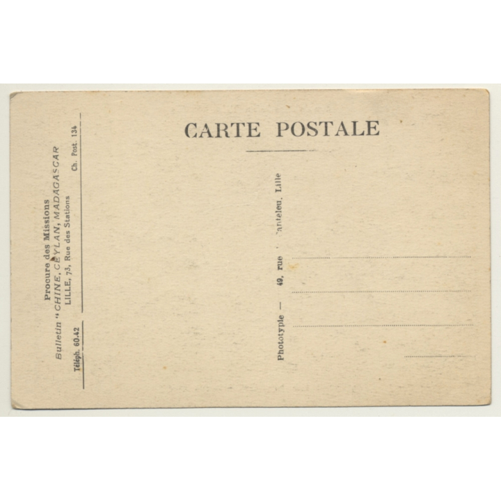 China: Chinese Orphan Girl Learns To Weave - Sien-Hsien Mission (Vintage PC)