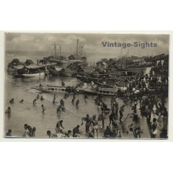 Gath Calcutta / India: Jagarnath Bathing - Religous Ritual (Vintage RPPC)