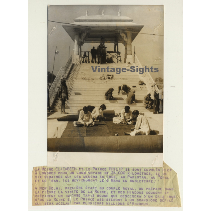 New Delhi: Royal Visit Of Queen Elizabeth & Prince Philip (Vintage Press Photo AGIP 1961)