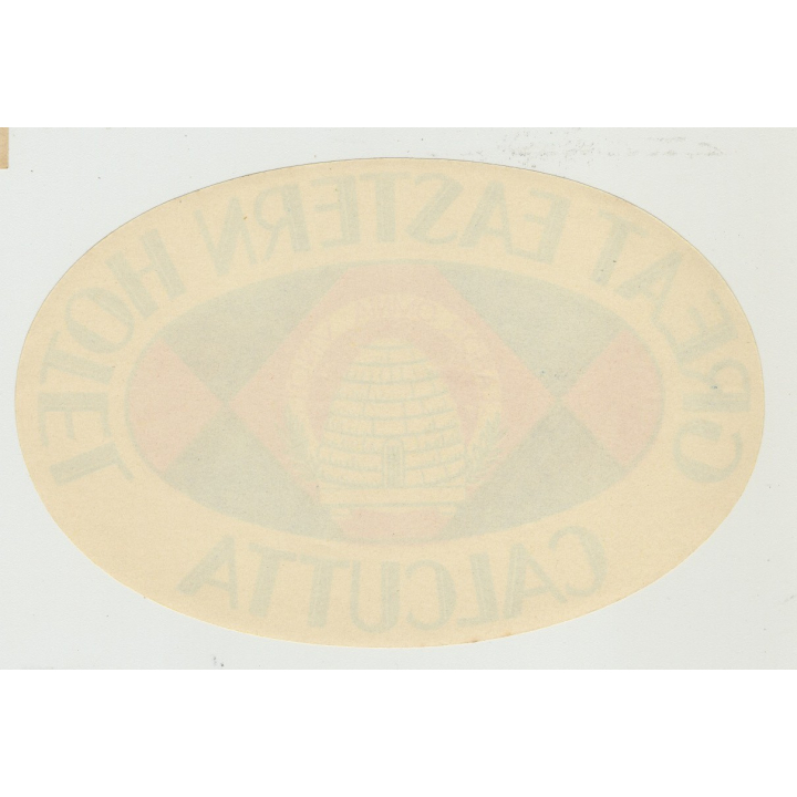 Great Eastern Hotel - Calcutta / India (Vintage Luggage Label)