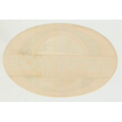 Grosvenor Hotel - London / Great Britain (Vintage Luggage Label)