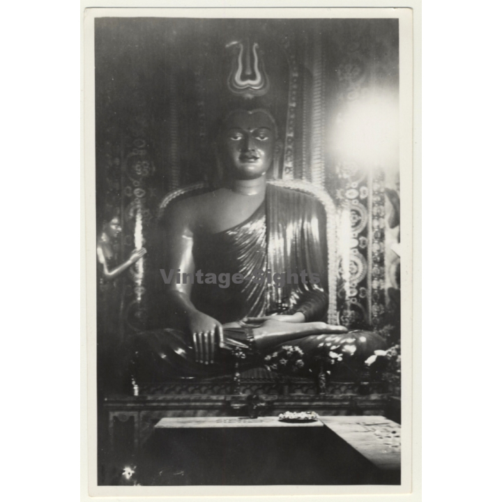 Java / Indonesia: Large Buddah Statue / Temple (Vintage Photo ~1930s)