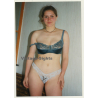 Natural Busty Brunette In Transparent Lingerie / Bra (Vintage Photo Germany ~1990s)