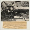 France: Lorry Crashed Of Bridge Onto Railroad / Route Nationale 113 (Vintage Press Photo ~1940s/1950s)