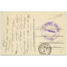 Casablanca / Morocco: La Rue D'Alger / Field Postmark 37 Rég.D'Aviation (Vintage PC 1939)