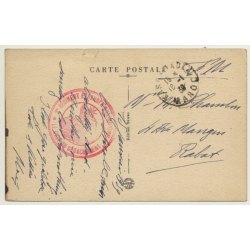 Kasbah-Tadla / Morocco: Le Camp Sud Et Ses Jardins / Field Postmark 2.Rég.Étranger (Vintage PC 1939)