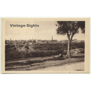 Meknès / Morocco: Vue Generale - Medina / Field Postmark Escadre Aérienne (Vintage PC 1937)