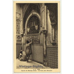 Fès / Morocco: Zaiuïa De Moulay-Idriss / Field Postmark Base Aérienne (Vintage PC 1937)