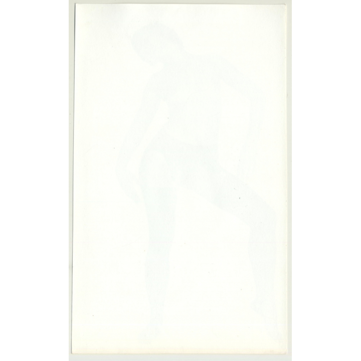 Pretty Slim Shorthaired Nude / Suspenders - Small Breast (Vintage Photo 1960s/1970s)