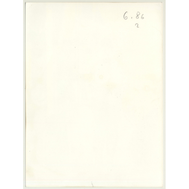 Rear View: Semi Nude Looks Out Of Window / Big Butt (Vintage Photo Germany 1980s)