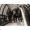 Centre Pompidou: Youngsters On Escalator Paris