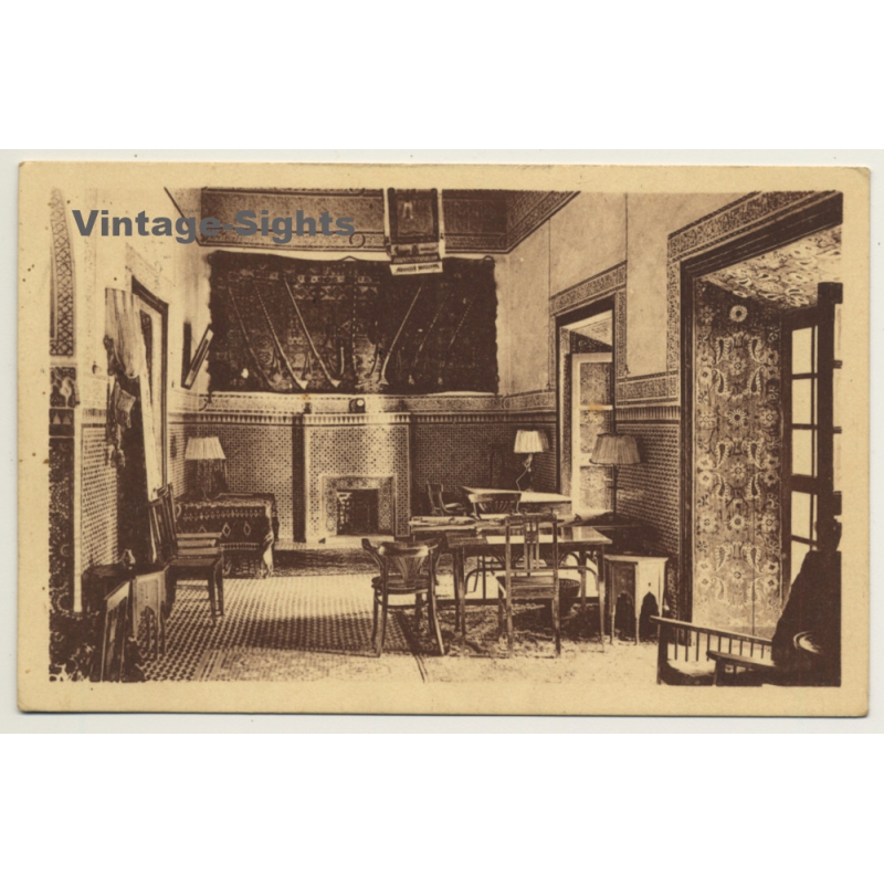 Marrakesh: Palais De La Bahia - Salon De Travail (Vintage PC 1941)