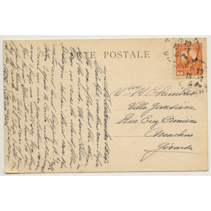 Tunis / Tunisia: Vue Partielle / View Over Town (Vintage PC 1936)