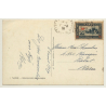 Tanger / Morocco: Dissembarkation Of Passengers / Town View (Vintage RPPC 1939)
