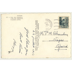 Tanger / Morocco: Rue Siaghines / Street View (Vintage RPPC 1951)