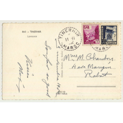 Tinerhir - Tinghir / Morocco: Laveuses - Washers - Dam (Vintage RPPC 1952)