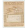 N.Y.K. Shipping Line - Baggage Wanted In Cabin 1st Class (Vintage Luggage Label) MARU