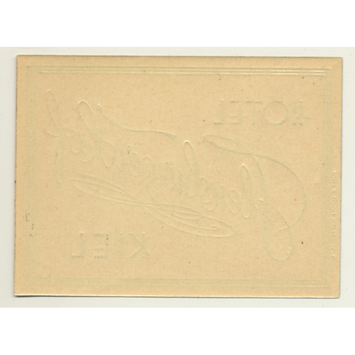 Kiel - München / Germany: Hotel Flensburger Hof (Vintage Luggage Label)