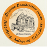 Heidelberg / Germany: Pension Brandstätter Junior (Vintage Luggage Label)