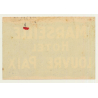 Marseille / France: Hotel Louvre & Paix / La Canebière (Vintage Luggage Label)