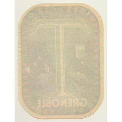 Grenoble / France: Teleferique De La Bastille - Cable Car (Vintage Luggage Label)