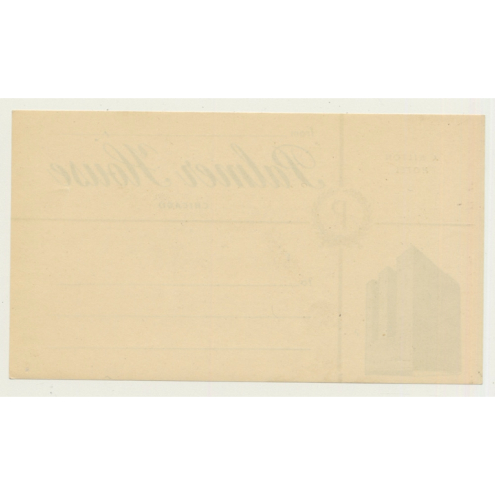 Chicago / USA: Palmer House - Hilton Hotel (Vintage Luggage Label)