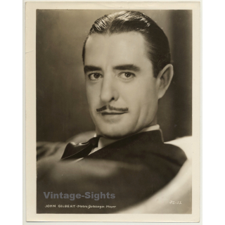 John Gilbert - Actor / M.G.M. JG-52 (Vintage Press Photo ~1930s)