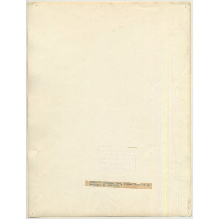 Paris: Hotel De Ligneris - Musée Carnavalet (Vintage Photo Lucien Viguier ~1960s)